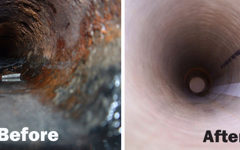 Seamless Sewer Lining - Before & After
